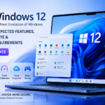 Windows 12 concept interface showcasing AI-powered desktop features and modern user interface.