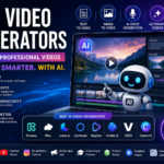 Best AI Video Generators in 2026 showing AI-powered video creation from text, image-to-video, AI voice generation, automatic subtitles, editing tools, and popular AI video platforms including Runway, Pika, Luma AI, Synthesia, HeyGen, InVideo AI, VEED, and Canva AI.