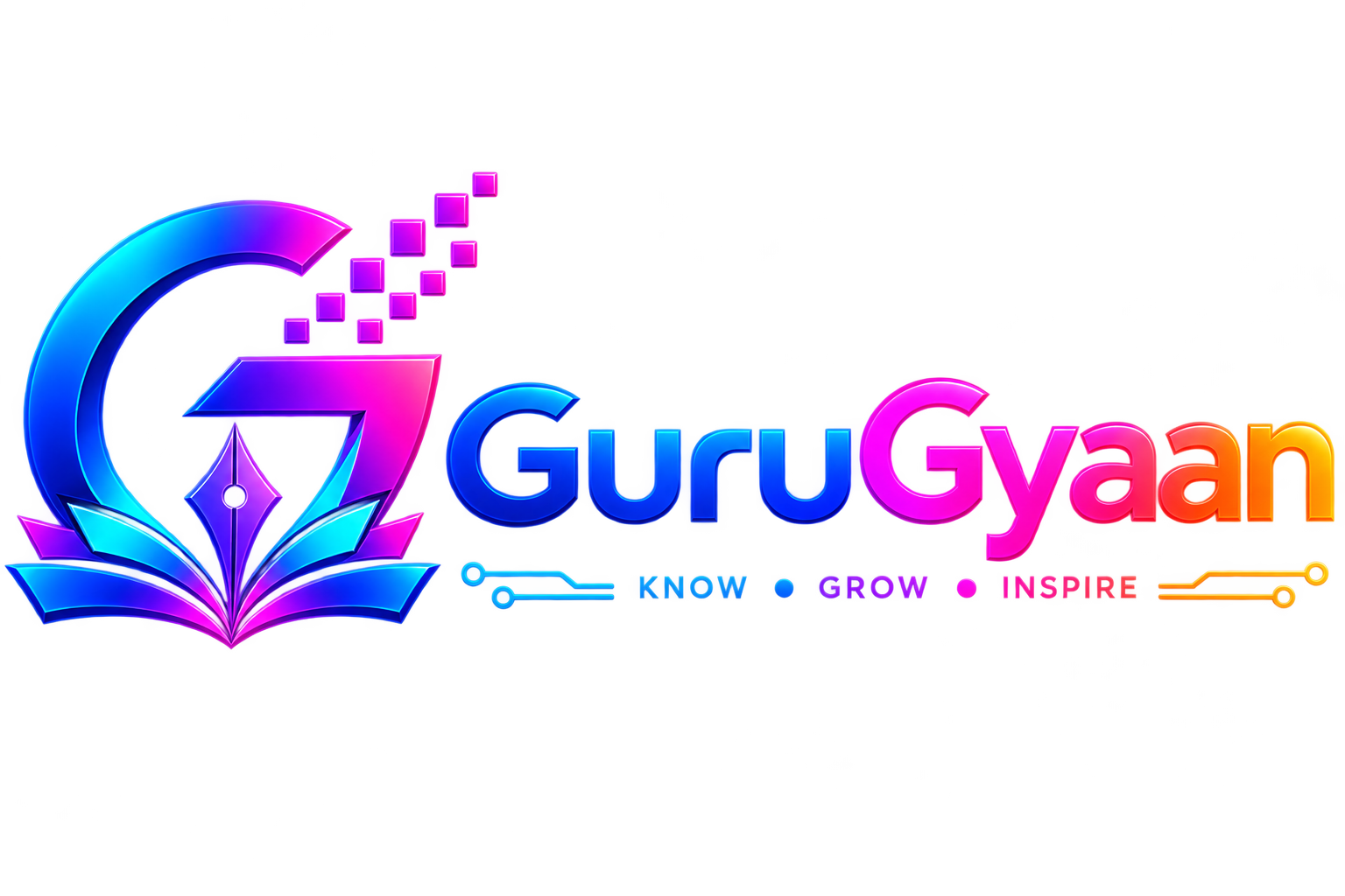 GuruGyaan Dark Mode Retina Logo